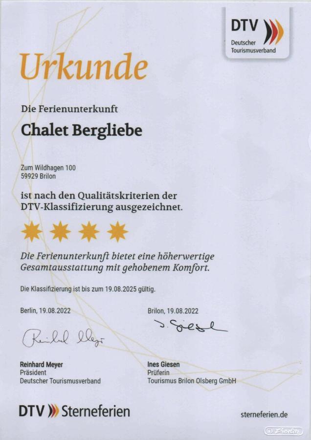 Chalet Bergliebe Брилон Екстериор снимка